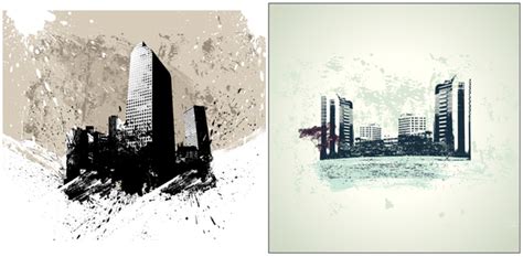 Abstract Urban Buildings Background 1 Design Vector Free Download