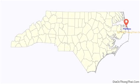 Map Of Manteo Town