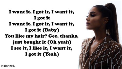 Ariana Grande Song Lyrics