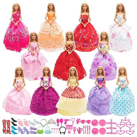 Sotogo 62 Pieces Doll Clothes And Accessories For 115 Inch Girl Doll Include 12 Sets Fashion