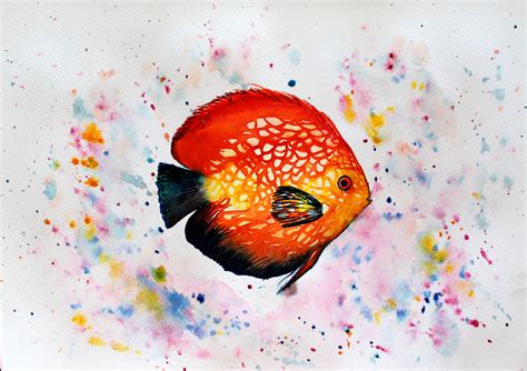 Painting Fish With Watercolor