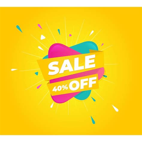 Premium Vector Colorful Modern Sale Banner Template