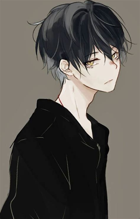 Pixiv Id 14054200 Black Hair Gold Eyes Аниме арт