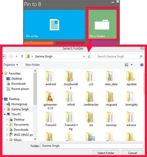 Pin Files Folders To Windows 8 Taskbar Start Screen