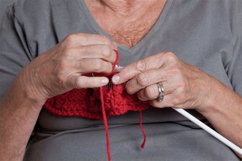 Old Knitting Hands Stock Photo Image Of Elderly Craft 327618