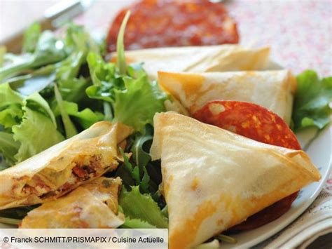 Recette Feuilletés à la feta et au chorizo Ingrédients 4 personnes