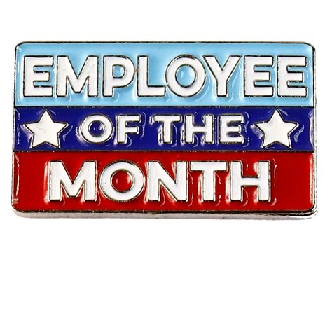 Buy Employee Of The Month Employee Recognition Rectangular Enamel Lapel Pin Pins At Amazon In