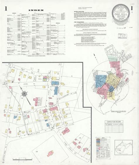 Sanborn Fire Insurance Map from Oak Hill, Fayette County, West Virginia