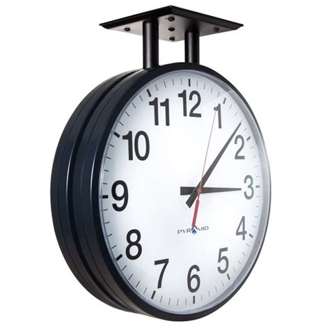 You can see the time without twisting around clock to see when you are lying in bed. 42443 Double-Sided Digital or Analog Clock Ceiling Bracket ...