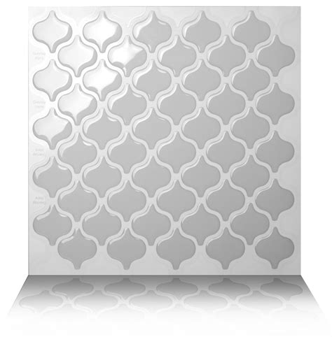 Tic Tac Tiles3d Peel And Stick Wall Tile Damask Grigio