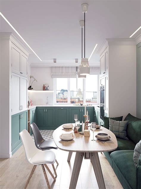 30 Beautiful Scandinavian Kitchen Ideas With Green Accent You Must Have