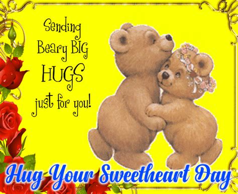 Pin By 123greetings Ecards On Hug Your Sweetheart Day In 2020 Big Hugs For You Big Hugs Hug