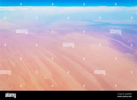Aerial View Of Arabian Desert In Oman The Arabian Desert Is A Vast