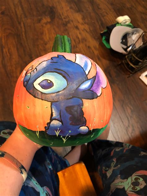 Brandon Winkelmann Disney Stitch Pumpkin