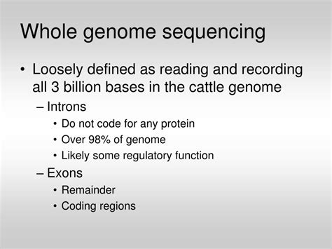 Ppt Whole Genome Sequencing Background And View Of Current Efforts