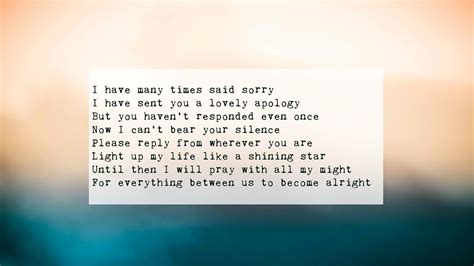 I Am Sorry Poems For Her Make Your Apology More Effective When Saying