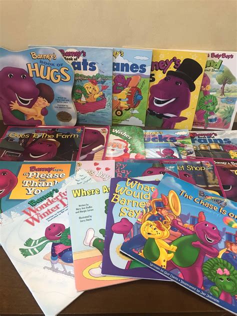 Assorted Set Barney Books 90s You Choose 90s Barney Dinosaur Etsy