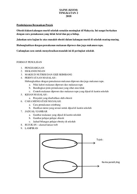 Gizi seimbang untuk baduta (bayi di bawah dua tahun) agar bayi dan anak bisa tumbuh dan berkembang dengan optimal, orang tua harus memperhatikan asi dan. Projek Sains Tingkatan 2 Obesiti