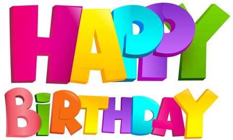 Happy Birthday Clipart Transparent Background Pictures On Cliparts Pub