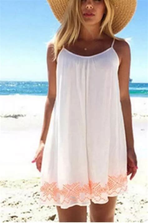 Women Backless Short Summer Boho Evening Party Beach Mini Dress O Neck Sleeveless Printed