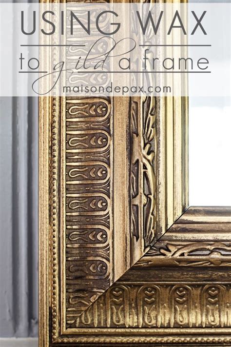 But that doesn't always work. How to Gild a Frame | Mirror frame diy, Gold framed mirror, Painting mirror frames