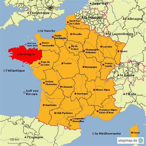 Провинция бретань во франции карта 90 фото
