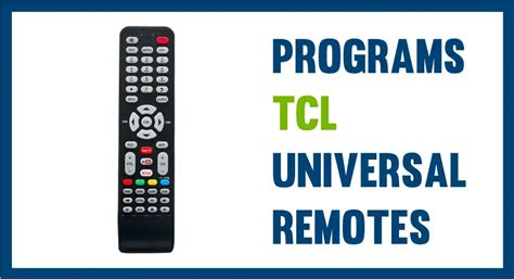 Tcl Universal Remote Codes And Programming Guide