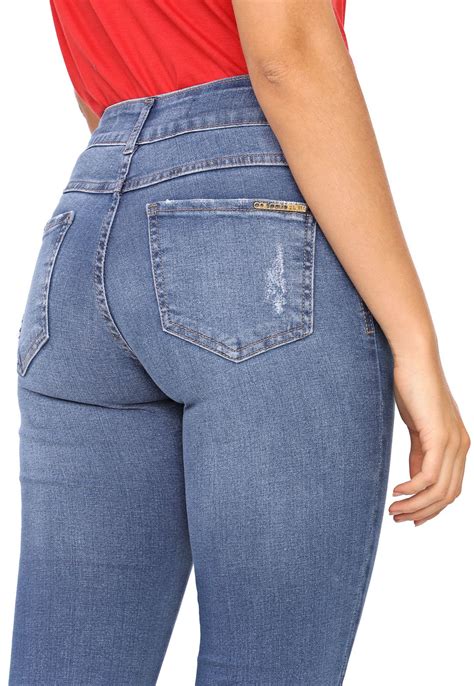 Calça Jeans Colcci Skinny Fátima Azul Compre Agora Dafiti Brasil