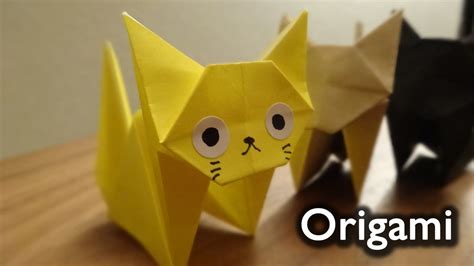 Dear emilio, i made this video especially for you since i know how much you love kittens and cats. Origami Cat(neko) / 折り紙 ねこ 折り方 | ハロウィーン 折り紙, 折り紙 作り方, 折り紙
