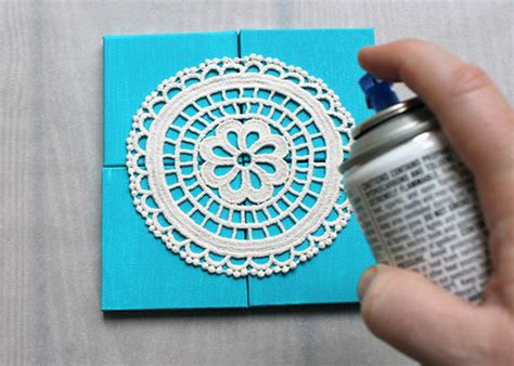 Diy Doily Canvas Wall Art Factory Direct Craft Blog