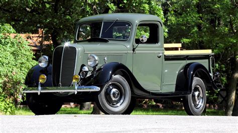 1937 Ford V8 Deluxe Pickup Truck Desktop Wallpaper 1920x1080 Diesel