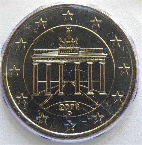 Germany Euro Coins Unc D Munich 2008 Value Mintage And Images At