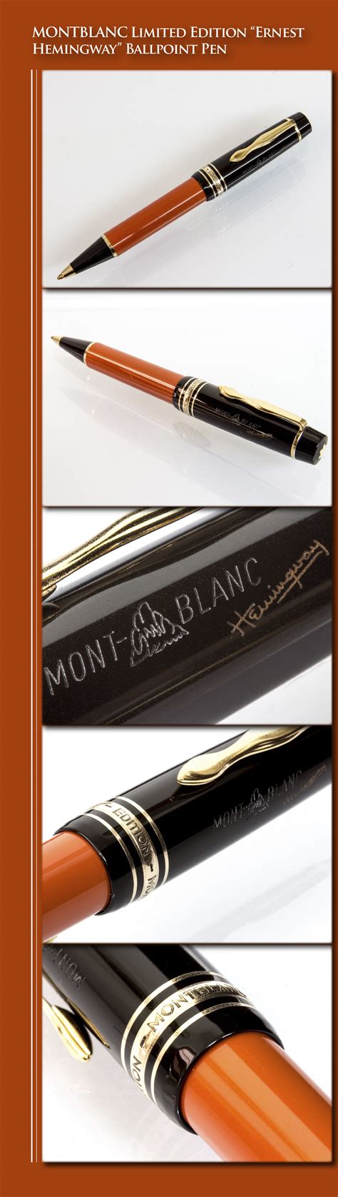 Montblanc Limited Edition Ernest Hemingway Ballpoint Pen Writers