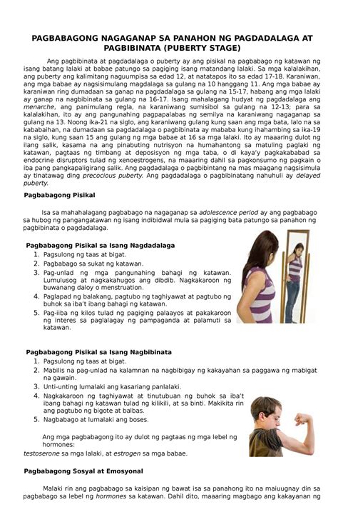 Cot Learning Activity Sheet Pagbabagong Nagaganap Sa Panahon Ng
