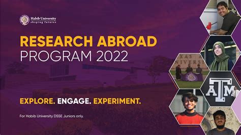 Habib University Research Abroad Program 2022 Youtube