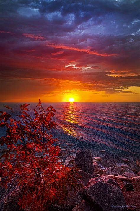 Once Again Sunrise On The Shore Of Lake Michigan Wisconsi Amazing