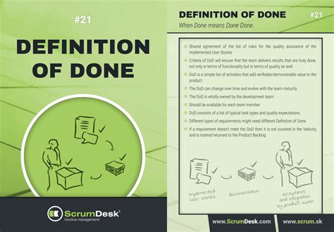 What is DEFINITION OF DONE (DOD)? | ScrumDesk, Meaningful Agile