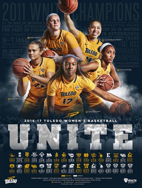 2016 17 Toledo Womens Basketball Poster On Behance