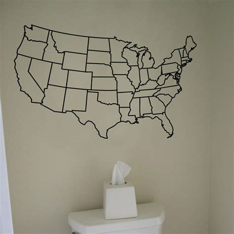 This article lists the 50 states of the united states. US United States Map Wall Decal Vinyl Sticker Graphic