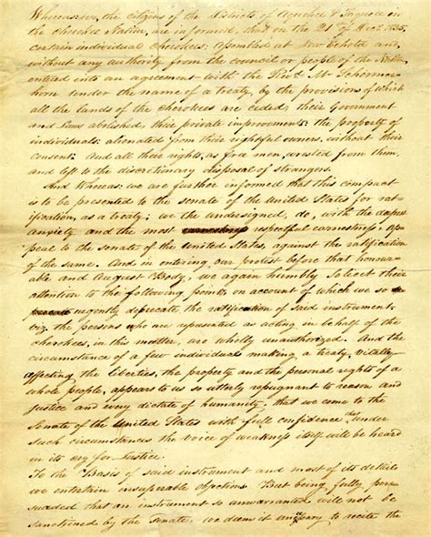 Treaty Of New Echota Rights And Responsibilities Trail Of Tears