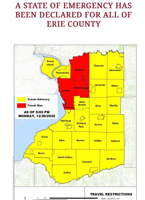 Travel Ban as of 5PM : r/Buffalo