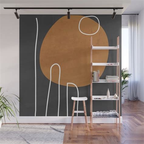 Abstract Art 40 Wall Mural By Thindesign Society6