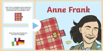 Anne Frank Significant Individual Powerpoint Anne Frank