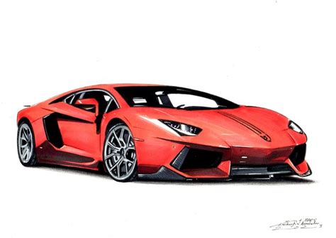 Gemälde Kunstwerk Lamborghini Aventador Dessin Catawiki