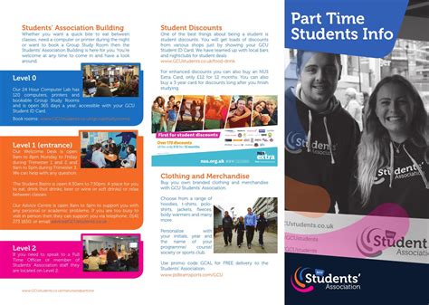 Part Time Student Leaflet 201415 By Gcu Students Association Issuu