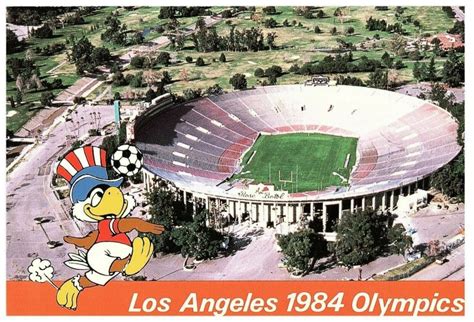 1984 Olympics Los Angeles Sam The Olympic Mascot Eagle Rose Bowl Soccer