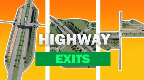 How To Build Simple Highway Exits In Cities Skylines Without Mods Menson Plays Youtube