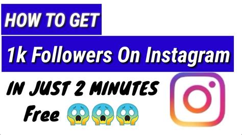 Free instagram follower and more. How To Get 1K Followers On Instagram In just 2 minutes ...