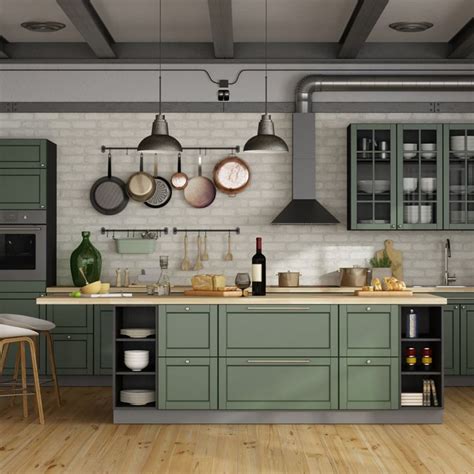 Kitchen Floor Ideas With Green Cabinets Floor Roma