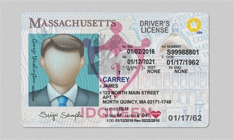 Massachusetts Drivers License Psd Template Idquee In 2021 Drivers